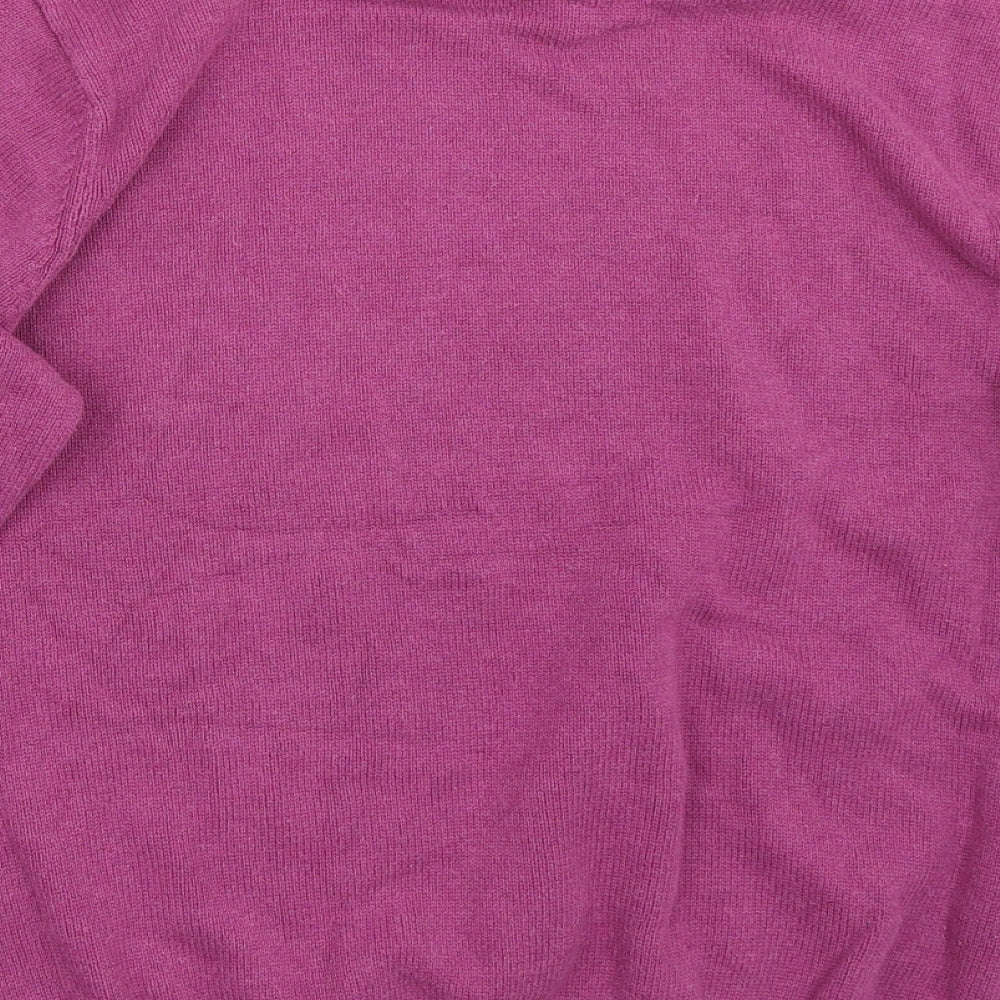 Maine Mens Purple  Canvas Pullover Jumper Size L