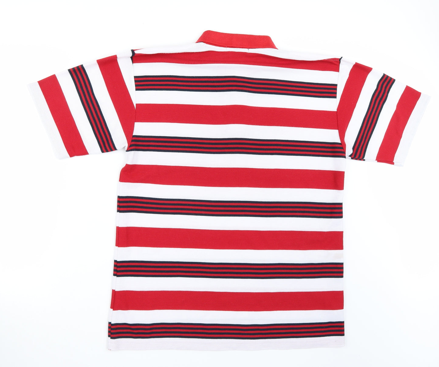 Karl Hogan Mens Red Striped   T-Shirt Size L