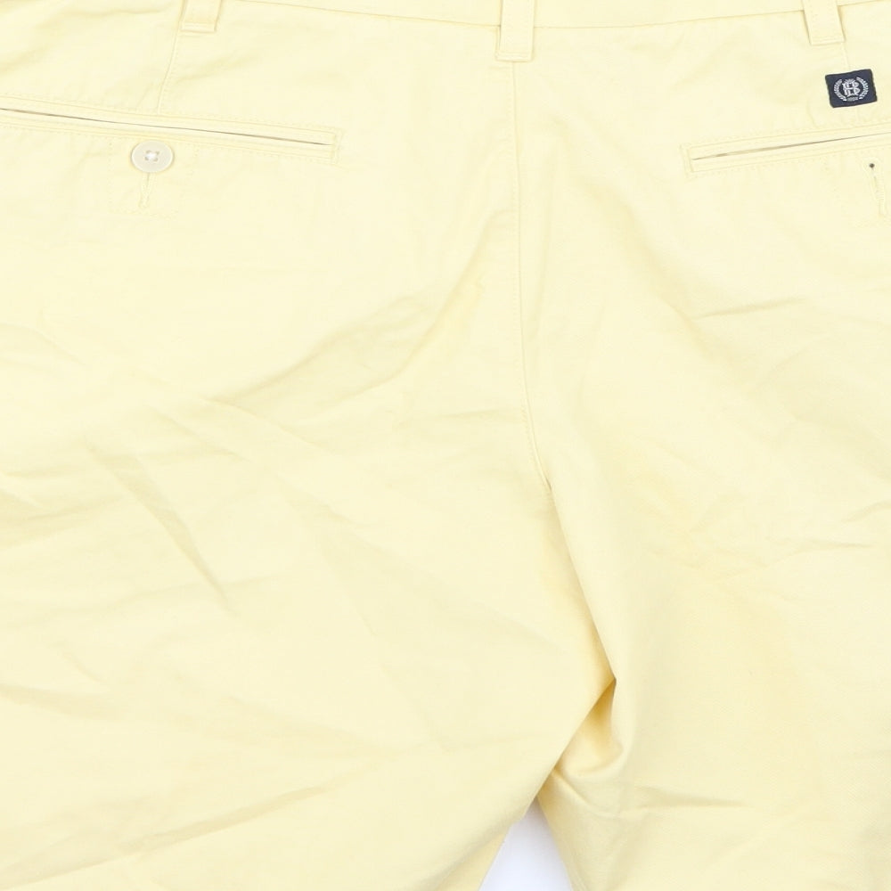 Marks and Spencer Mens Yellow   Chino Shorts Size 34