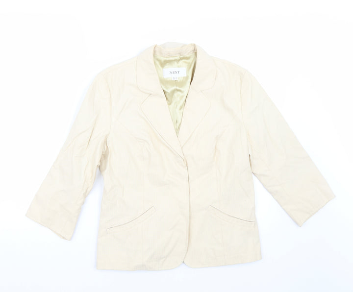 NEXT Womens Beige   Jacket Blazer Size 12