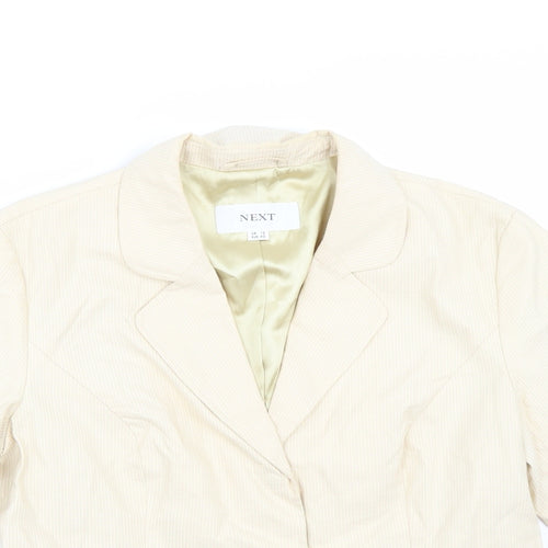 NEXT Womens Beige   Jacket Blazer Size 12