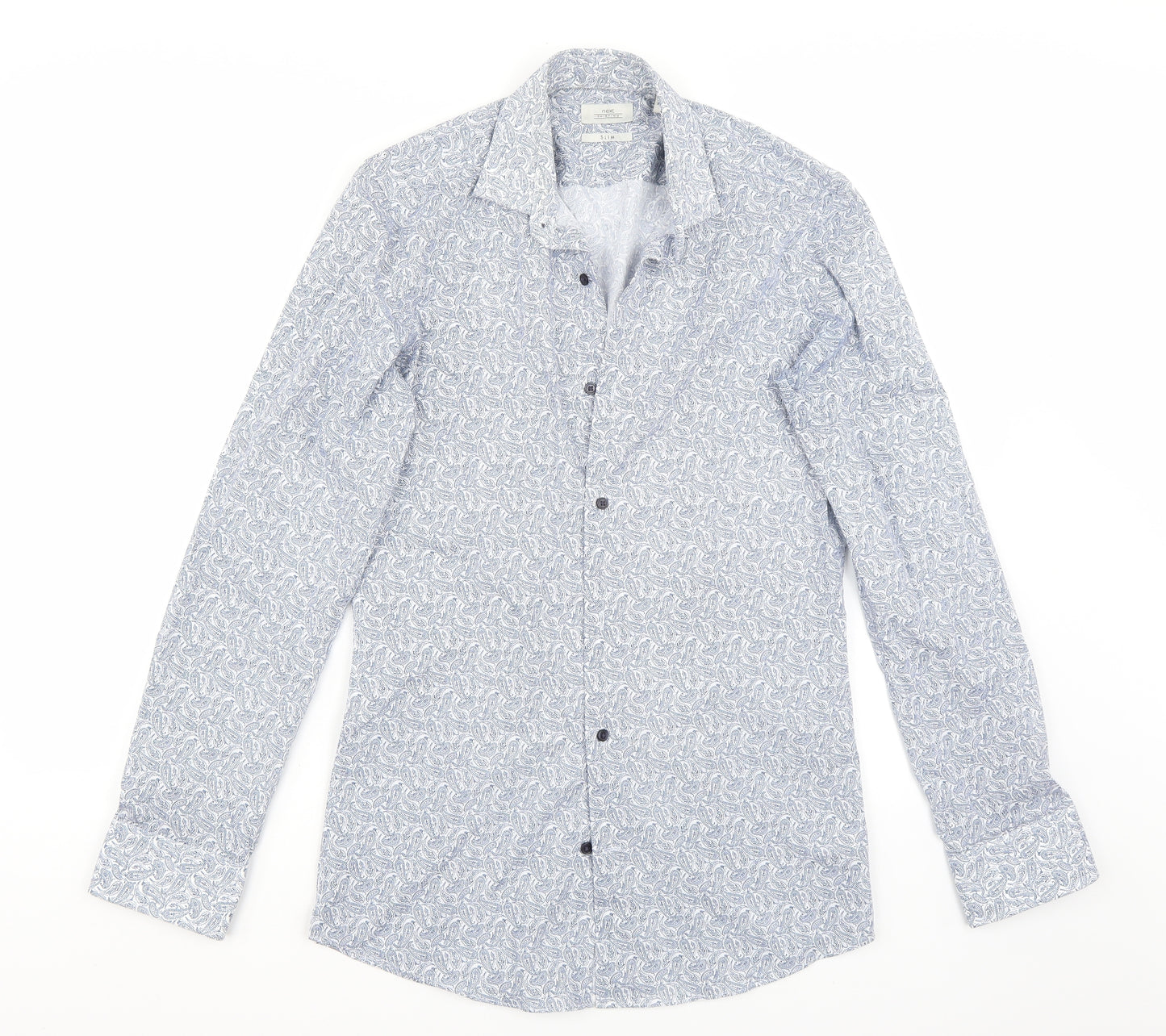 NEXT Mens White    Button-Up Size 14