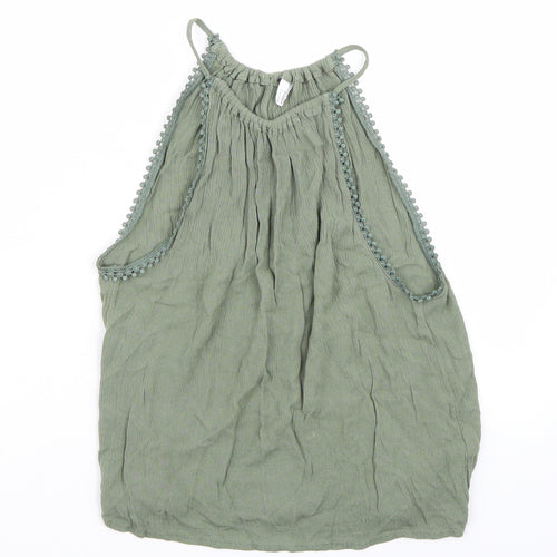 H&M Womens Green   Basic Tank Size 4