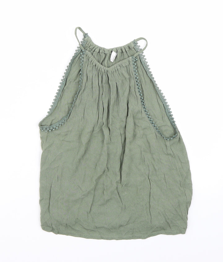 H&M Womens Green   Basic Tank Size 4