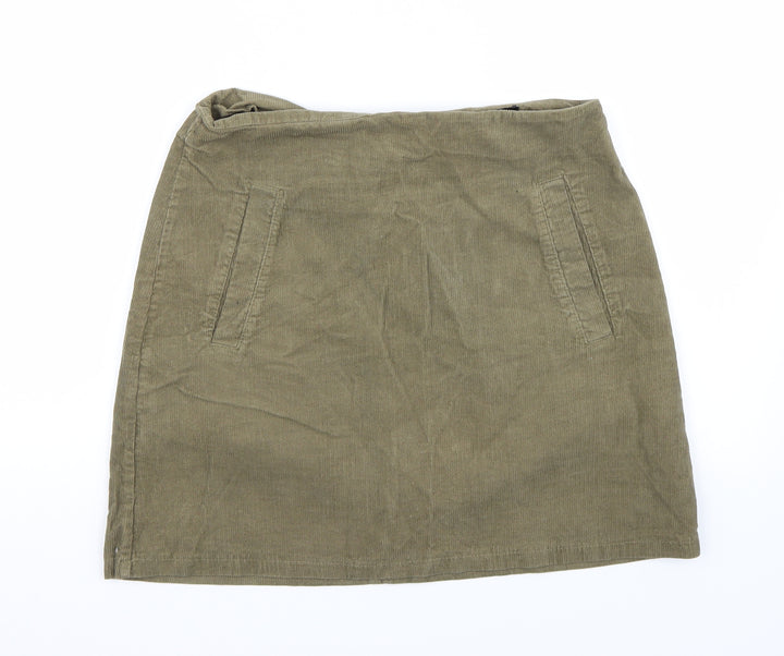 Newlook Womens Green A-Line Skirt Size 12