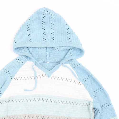 Preworn Womens Blue   Pullover Hoodie Size S