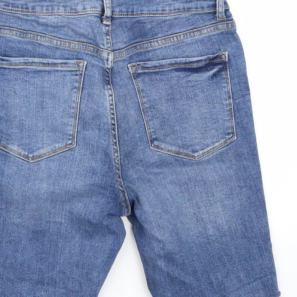 Denim & Co. Womens Blue   Bermuda Shorts Size 10 - v