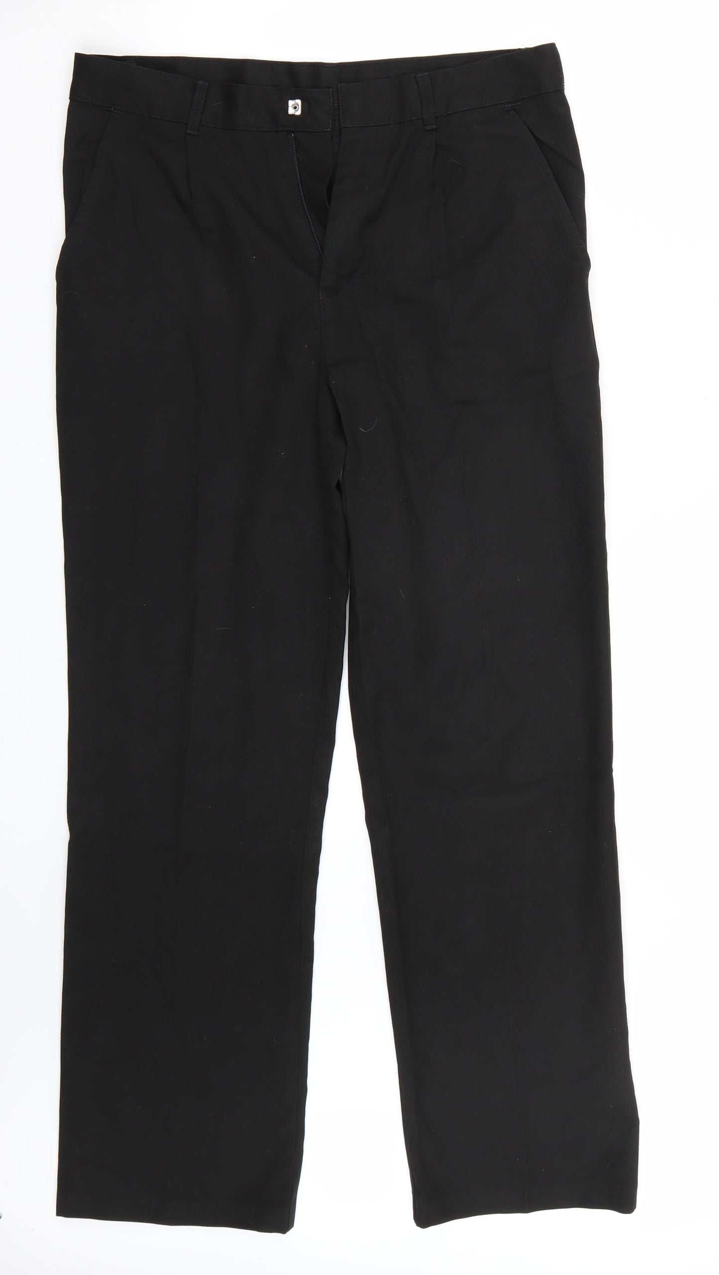 F&F Boys Black   Carrot Trousers Size 14 Years
