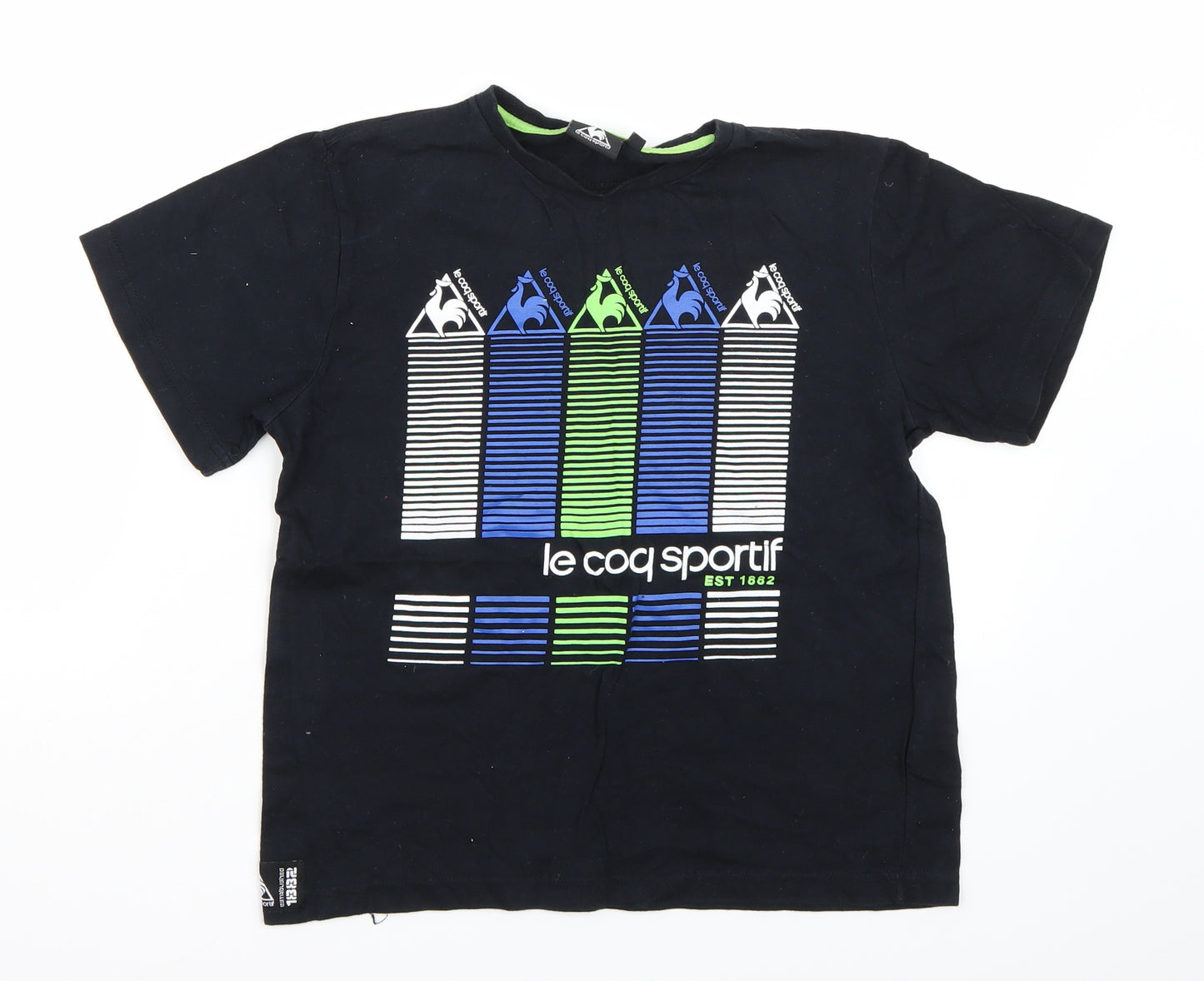 le coq sportif Boys Black   Basic T-Shirt Size 8-9 Years