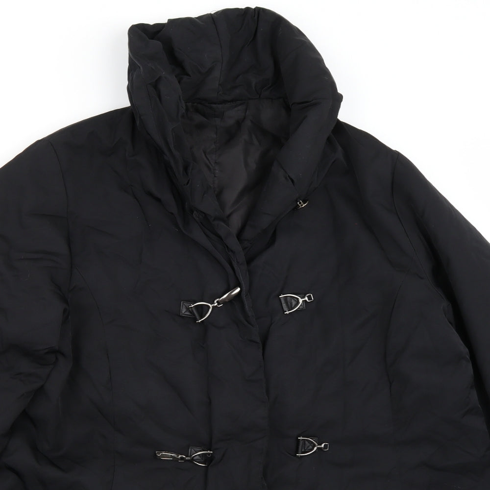 Being Casual Womens Black   Jacket Coat Size 18