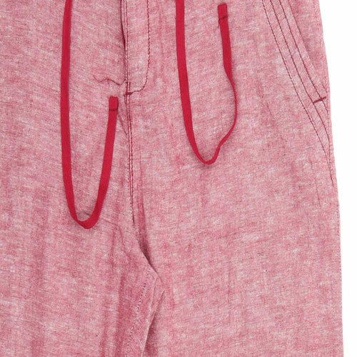 TU Womens Red   Trousers  Size 10 L28 in