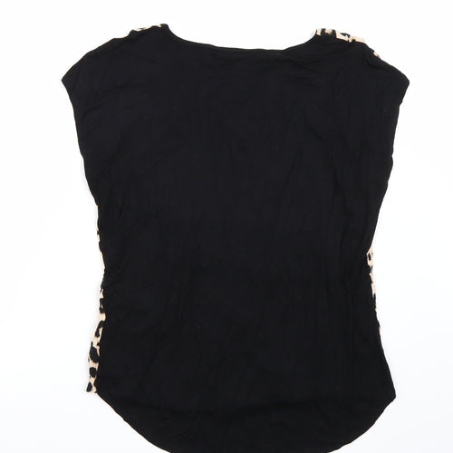 F&F Womens Beige Animal Print  Basic T-Shirt Size 16