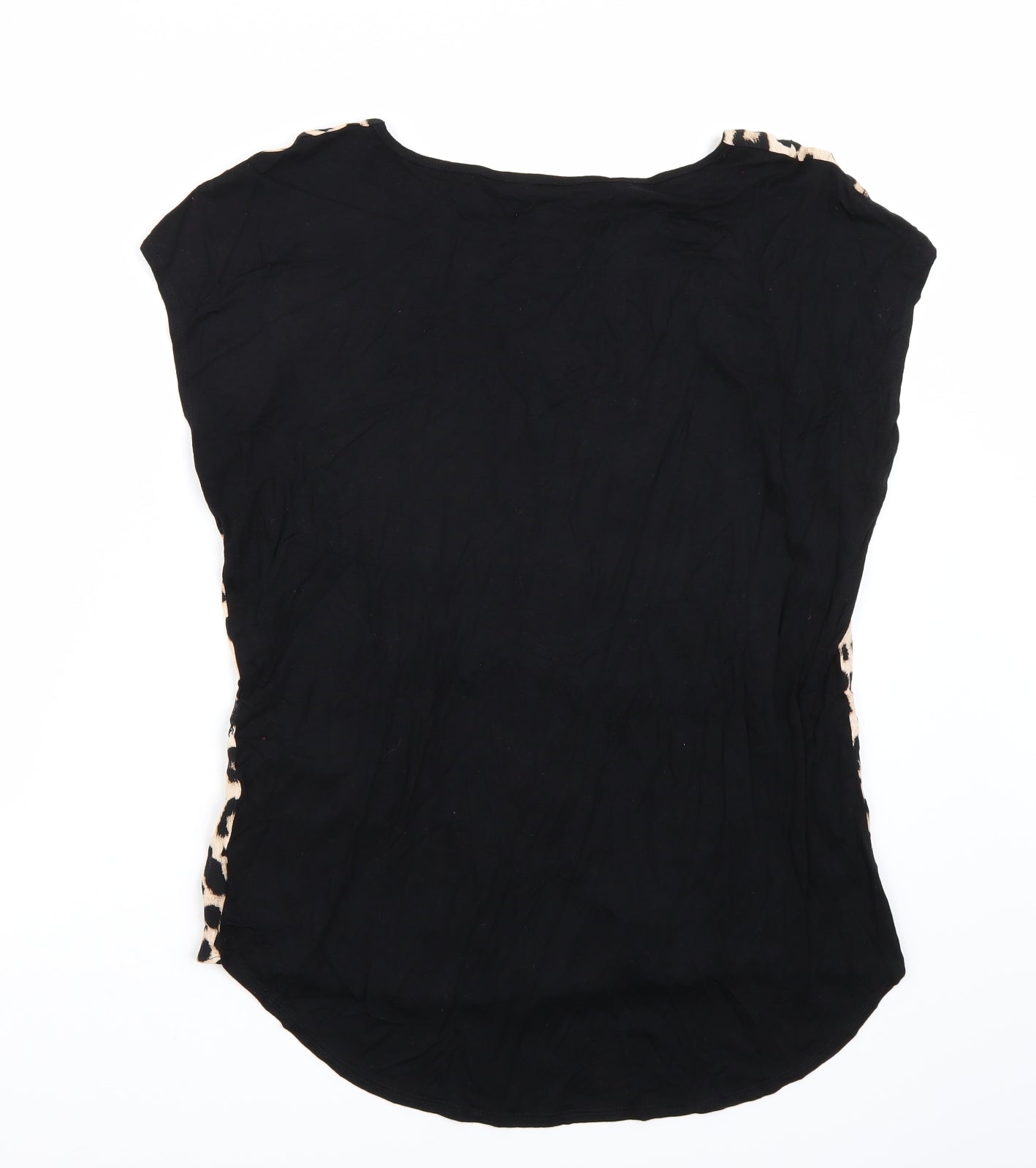 F&F Womens Beige Animal Print  Basic T-Shirt Size 16