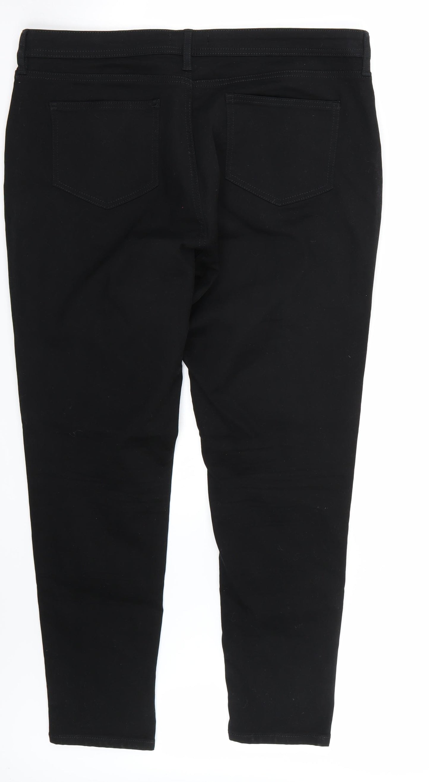 F&F Womens Black   Cropped Jeans Size 18 L28 in