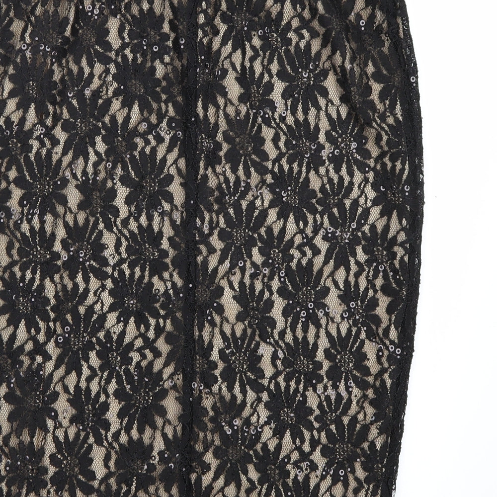 Peacocks Womens Black   A-Line Skirt Size 10