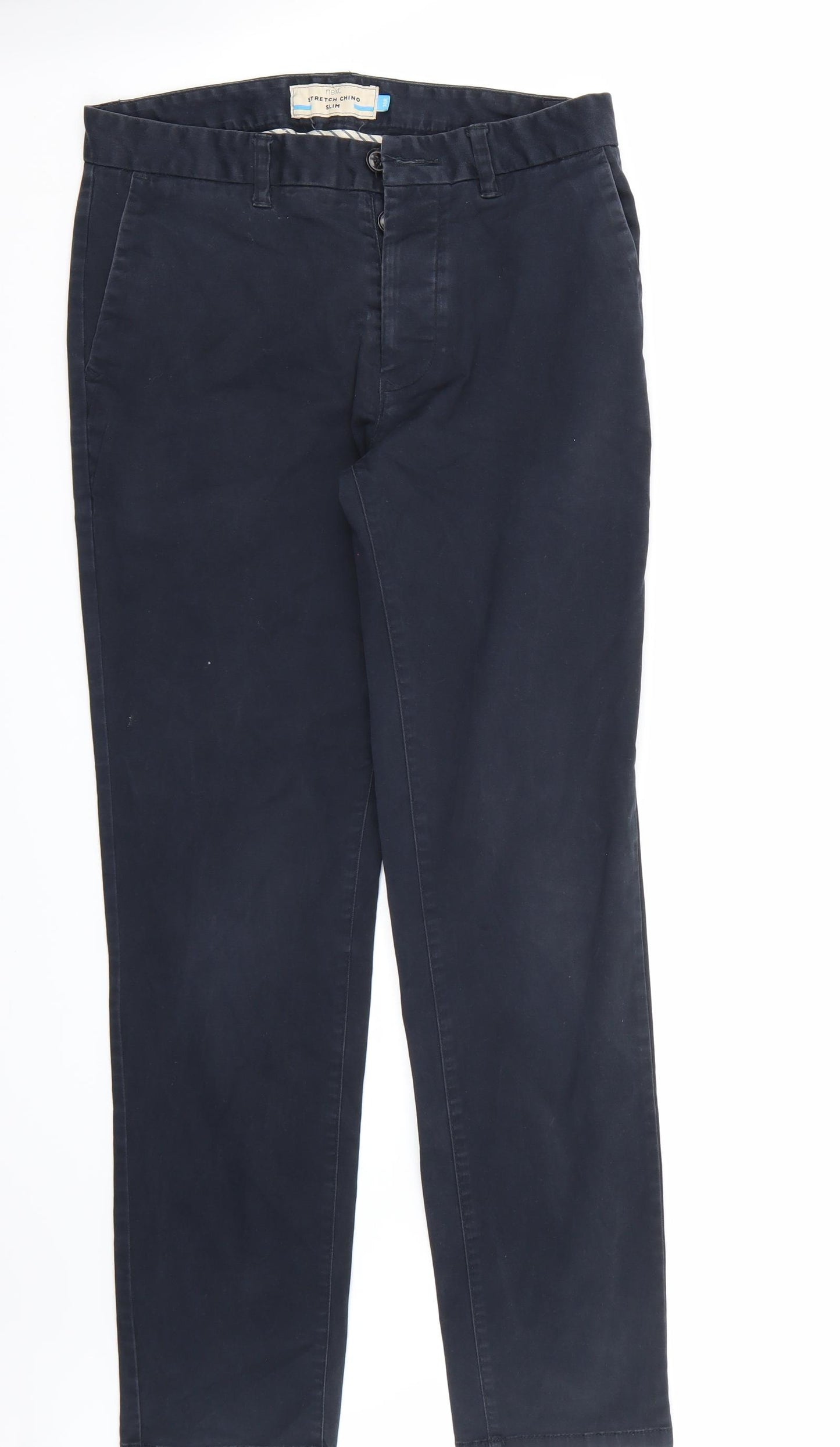NEXT Mens Blue   Chino Trousers Size 30 L31 in