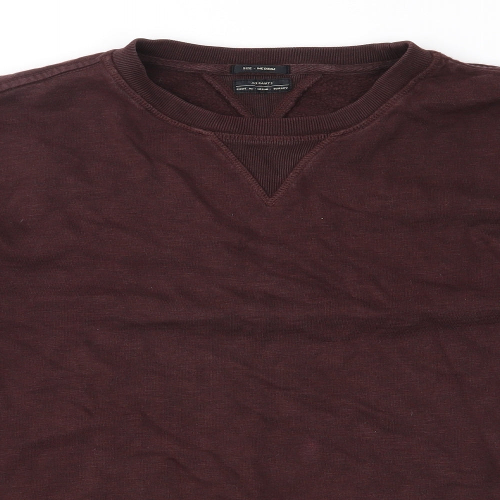 AllSaints Mens Purple   Pullover Sweatshirt Size M