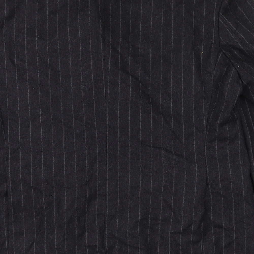 Preworn Mens Grey Striped  Jacket Suit Jacket Size 42