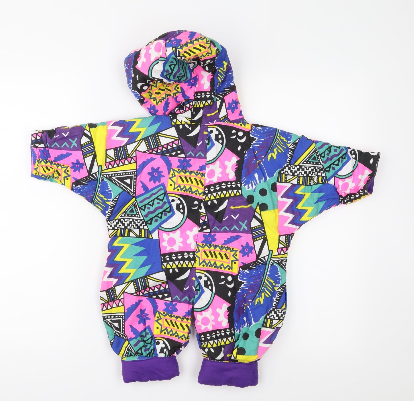 Delorane Baby Multicoloured Geometric  Overcoat Snowsuit Size 6-9 Months