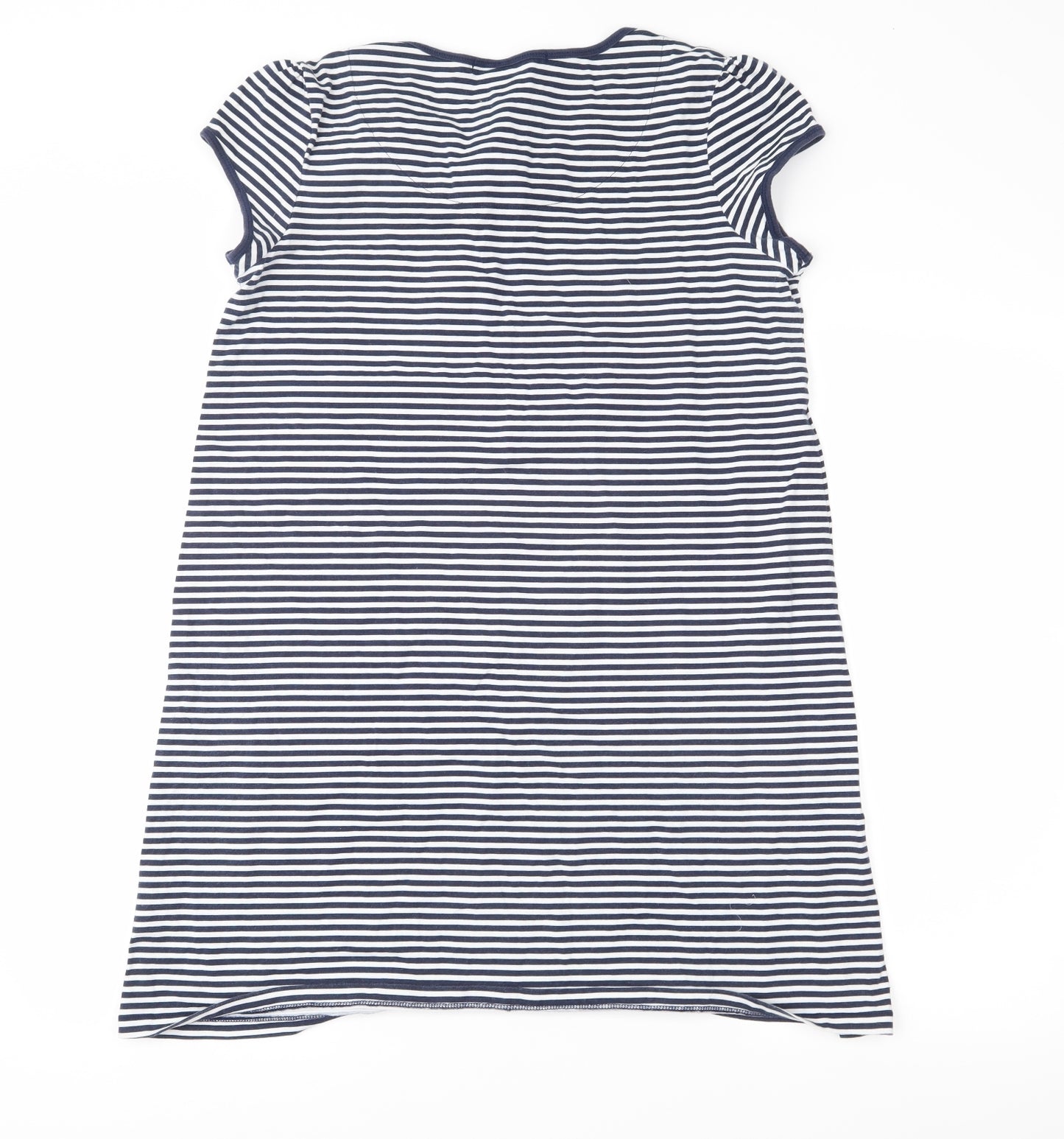 NEXT Womens Blue Striped Jersey T-Shirt Dress  Size 16