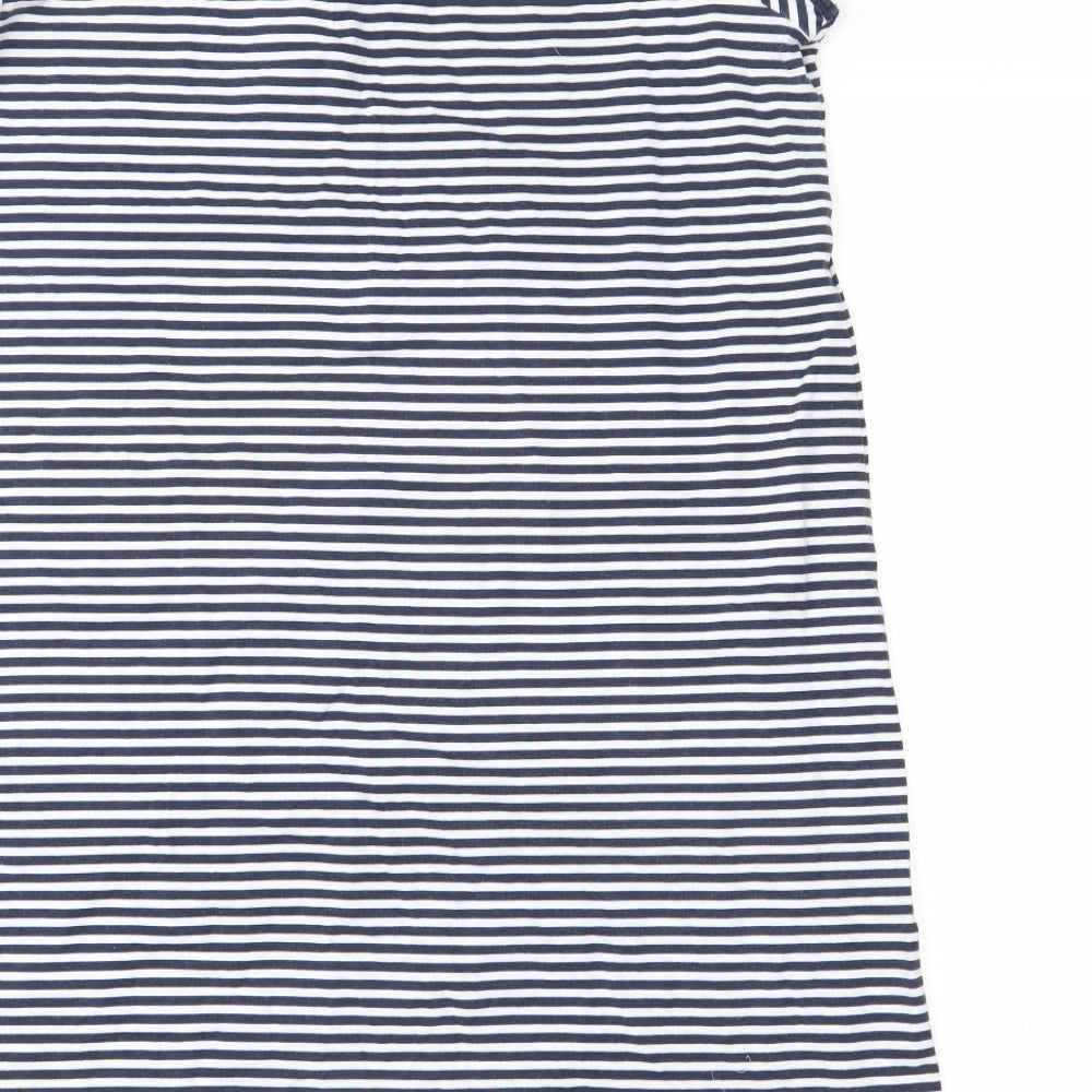 NEXT Womens Blue Striped Jersey T-Shirt Dress  Size 16