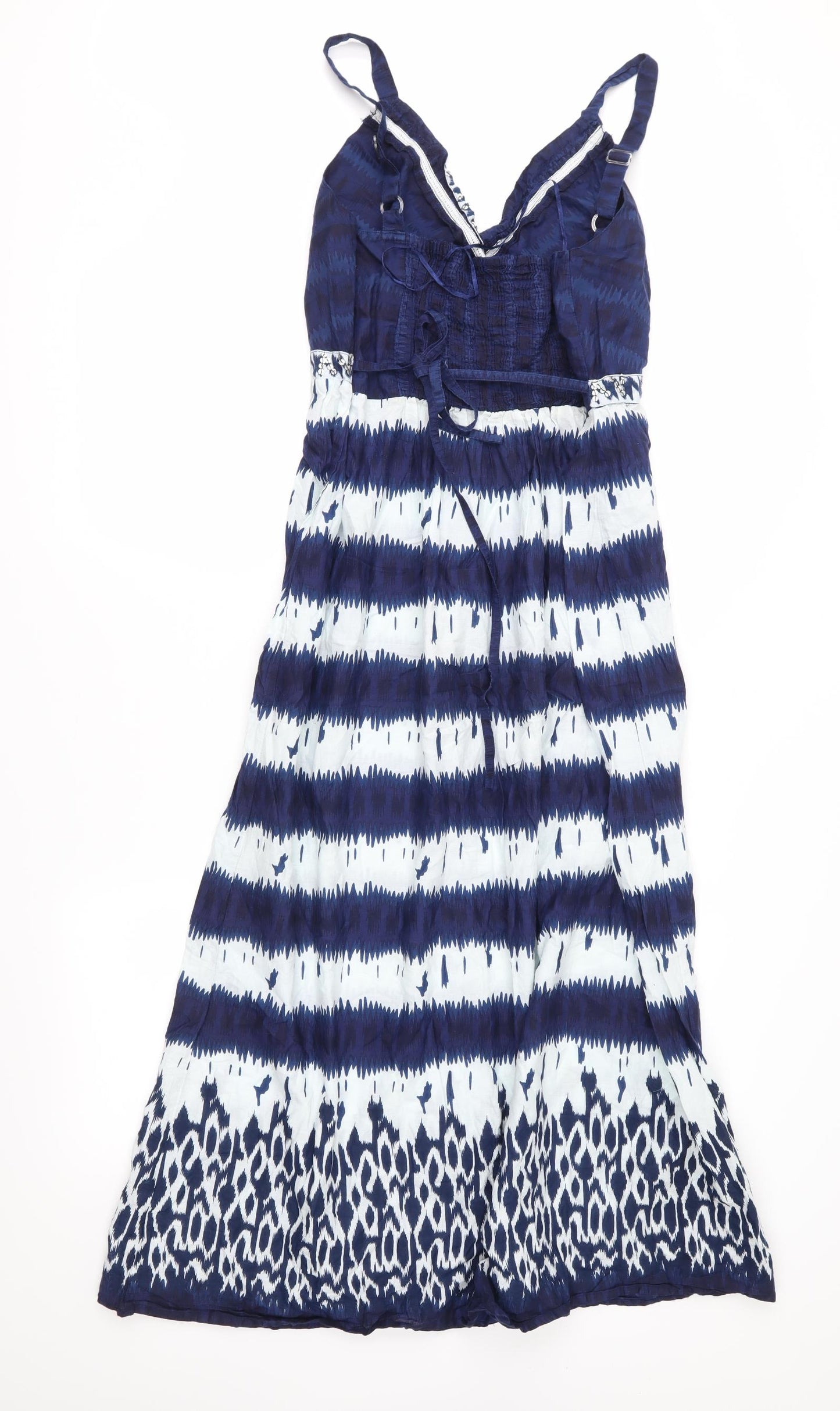 Yours Womens Black Geometric  Maxi  Size 18