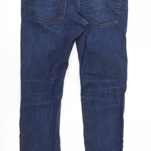 JACK & JONES Mens Blue  Denim Straight Jeans Size 32 in L30 in