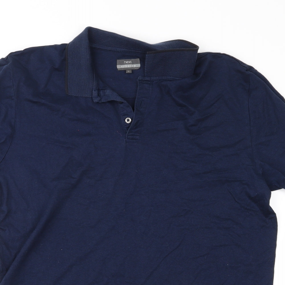 NEXT Mens Blue  Jersey  Polo Size L