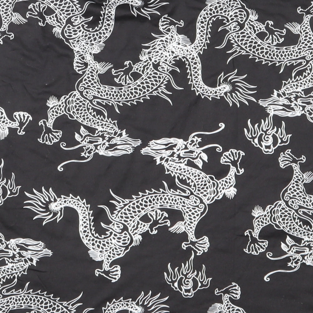 Preworn Womens Black   Straight & Pencil Skirt Size 34 in  - Chinese dragons
