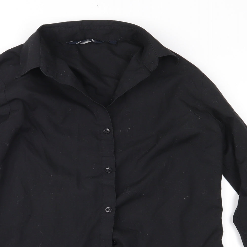 Premier Womens Black   Basic Button-Up Size 6