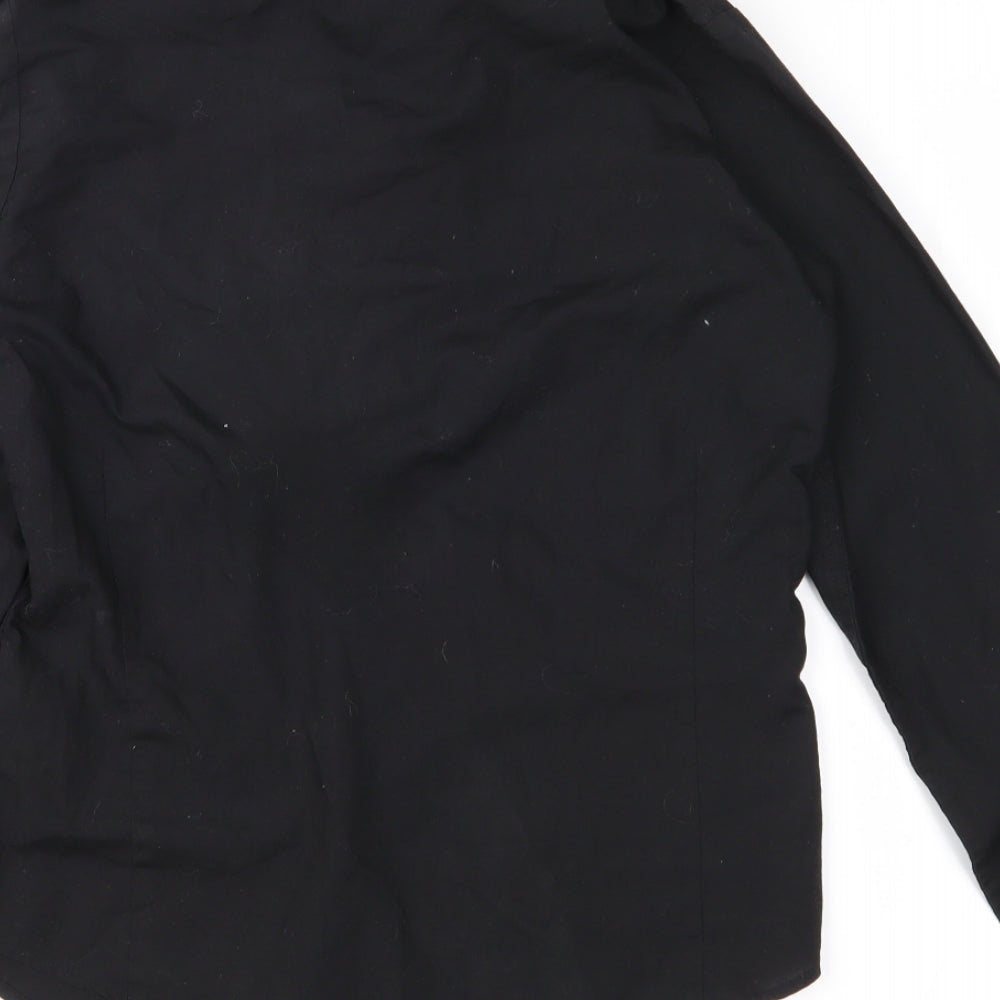 Premier Womens Black   Basic Button-Up Size 6