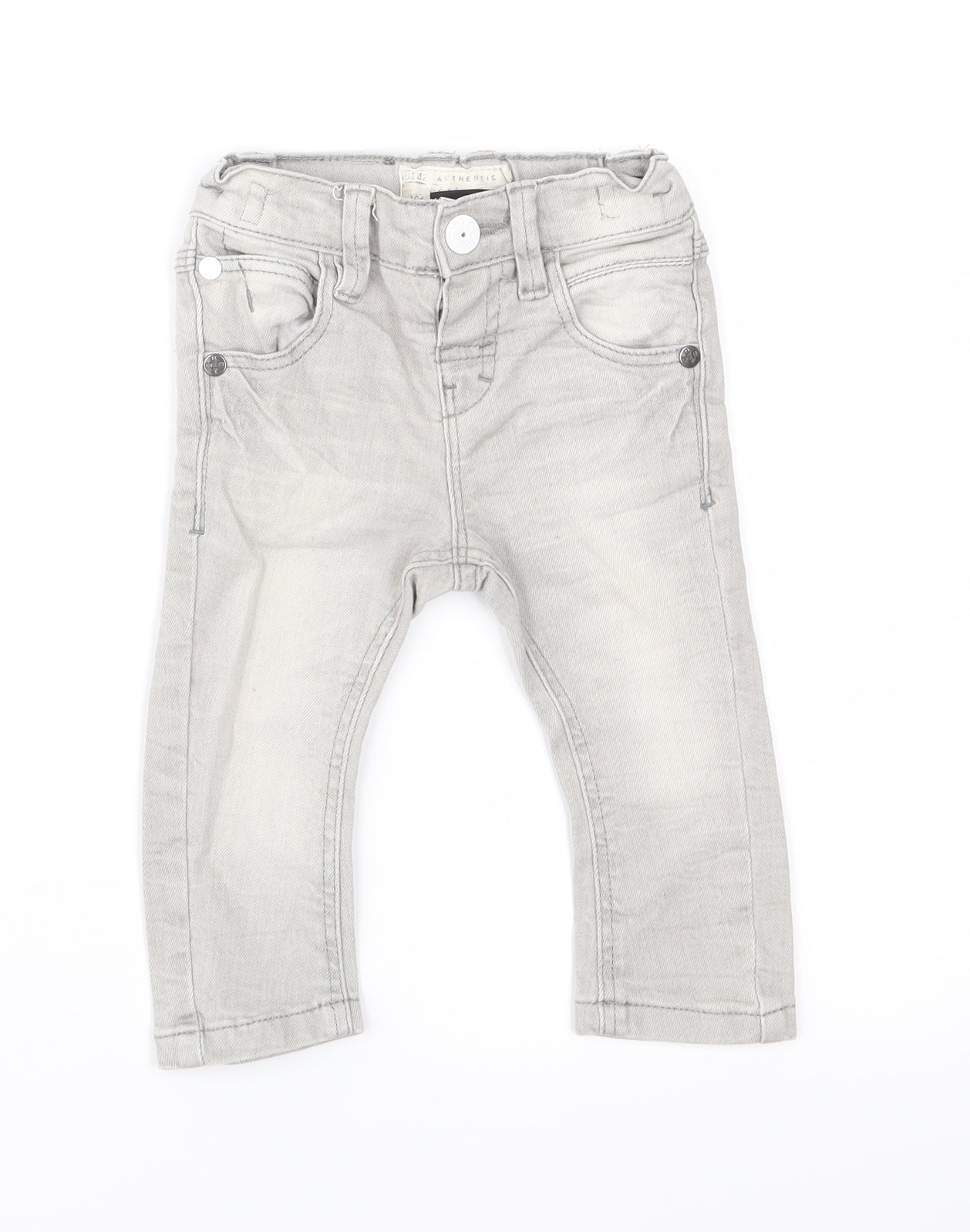 NEXT Boys Grey  Denim Capri Jeans Size 3-6 Months