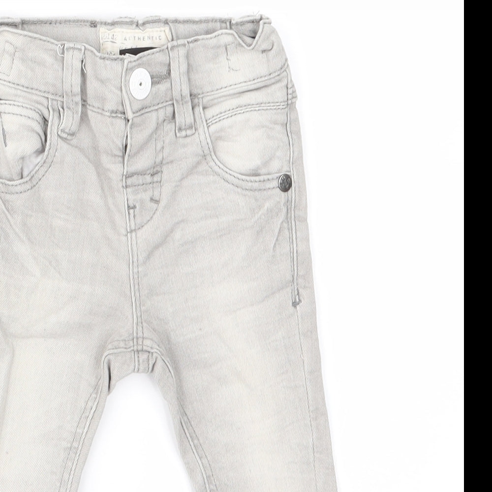 NEXT Boys Grey  Denim Capri Jeans Size 3-6 Months