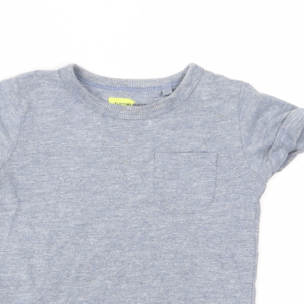 NEXT Boys Blue  Jersey Basic T-Shirt Size 12-18 Months
