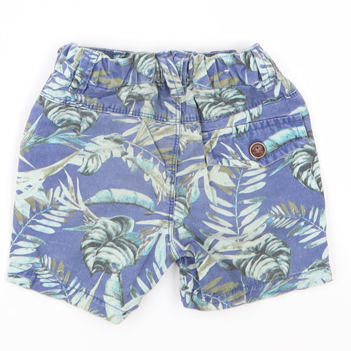 NEXT Boys Blue Flecked  Cropped Trousers Size 12-18 Months