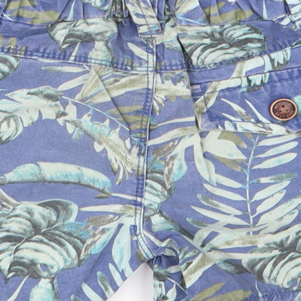 NEXT Boys Blue Flecked  Cropped Trousers Size 12-18 Months