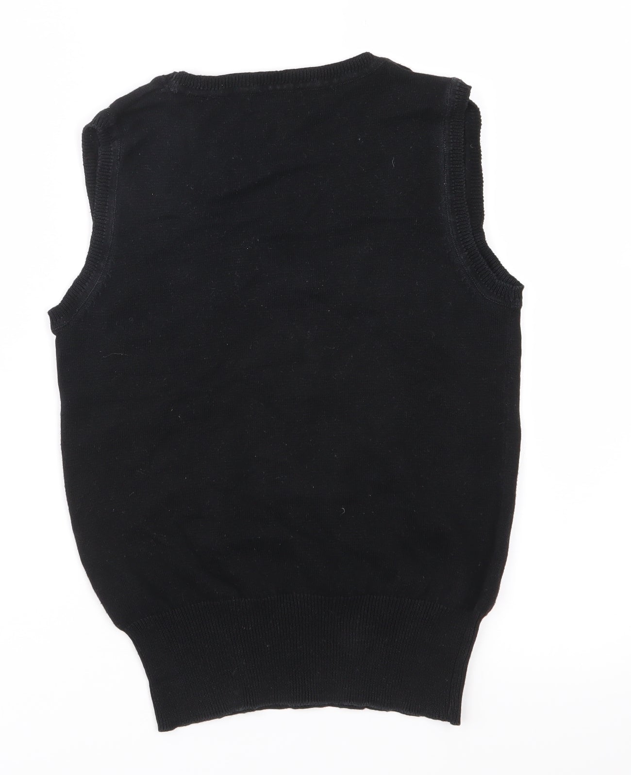 Papaya Womens Black  Knit Vest Jumper Size 8