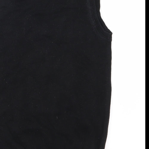 Papaya Womens Black  Knit Vest Jumper Size 8