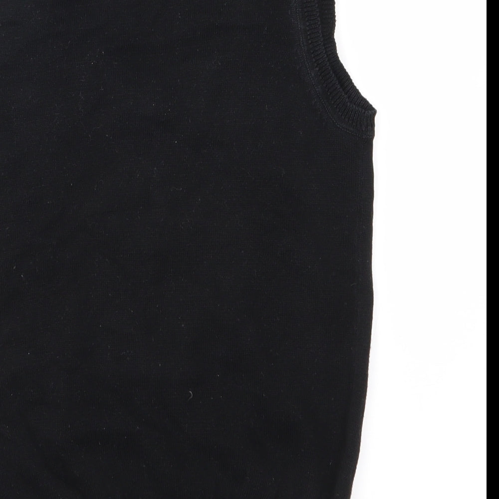 Papaya Womens Black  Knit Vest Jumper Size 8