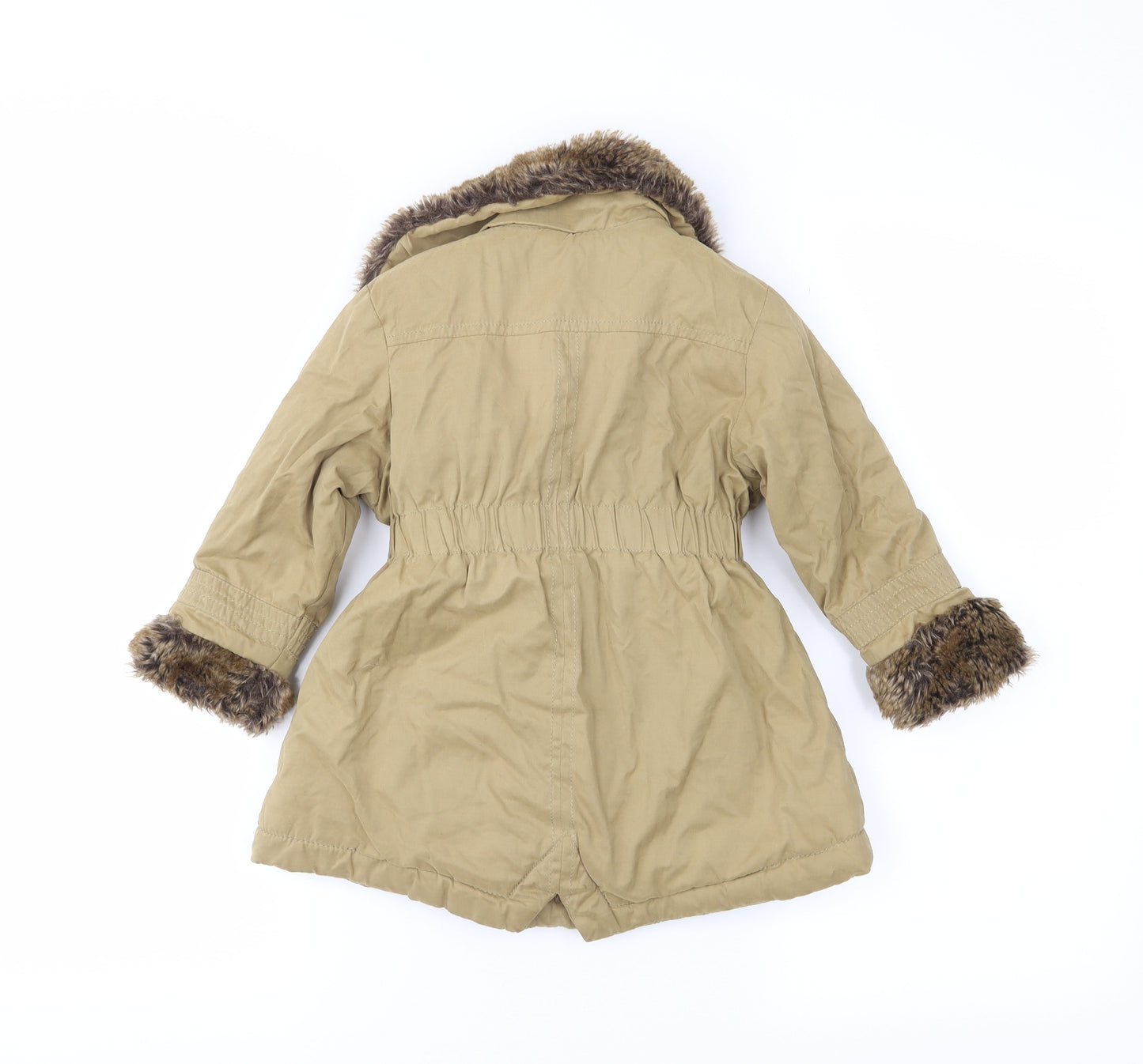 RJR.John Rocha Girls Brown   Overcoat Coat Size 18-24 Months