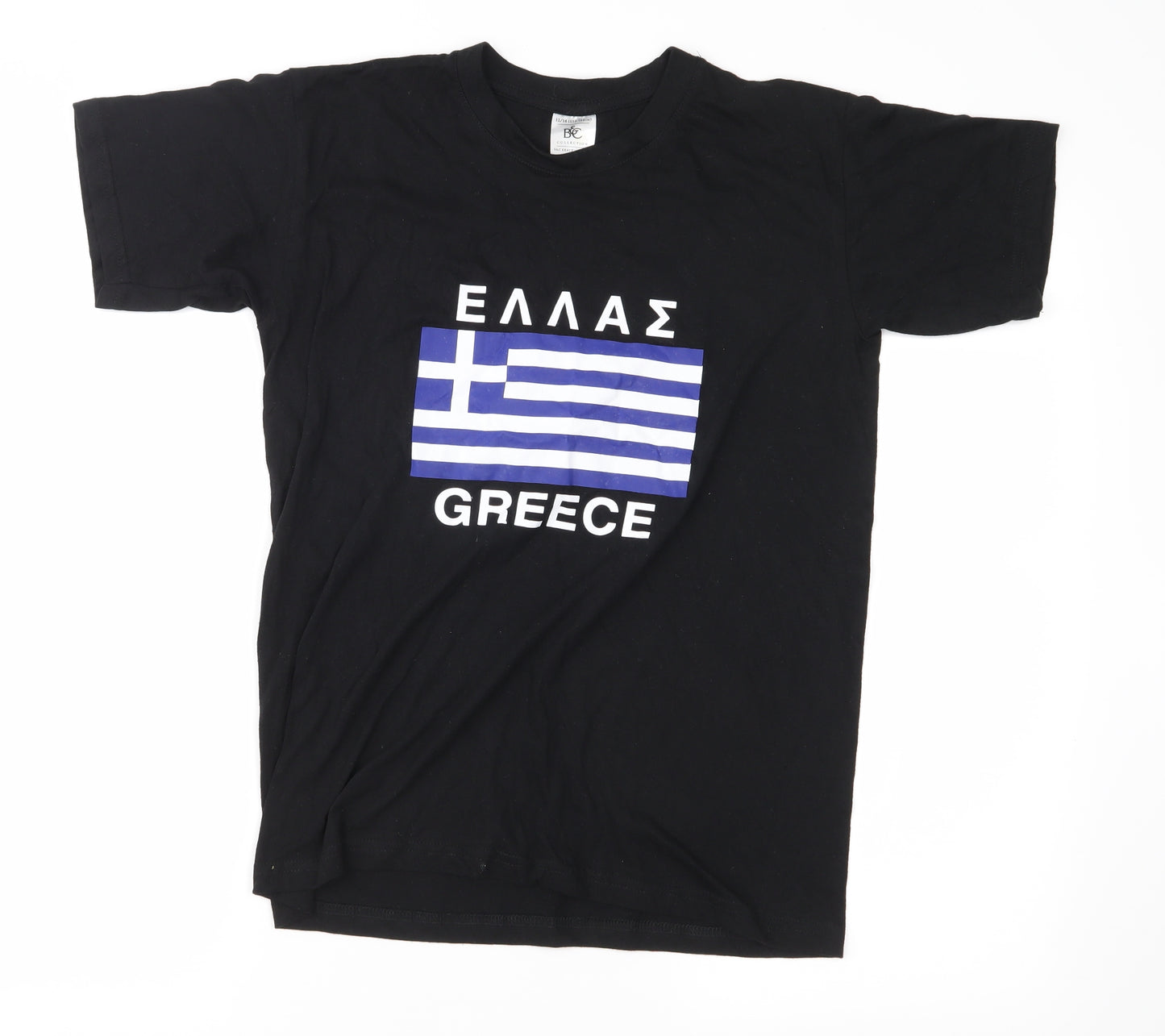B&C Boys Black  Jersey Basic T-Shirt Size 12-13 Years  - Greece