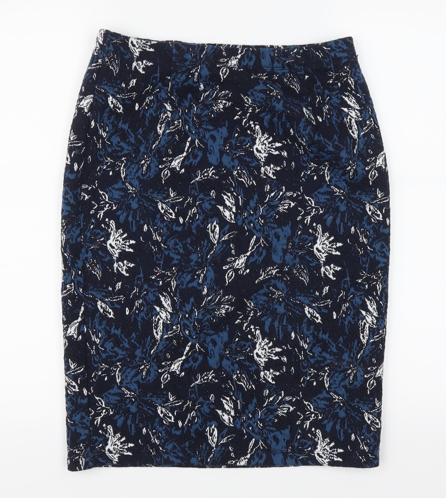 TU Womens Blue Floral  Straight & Pencil Skirt Size 8