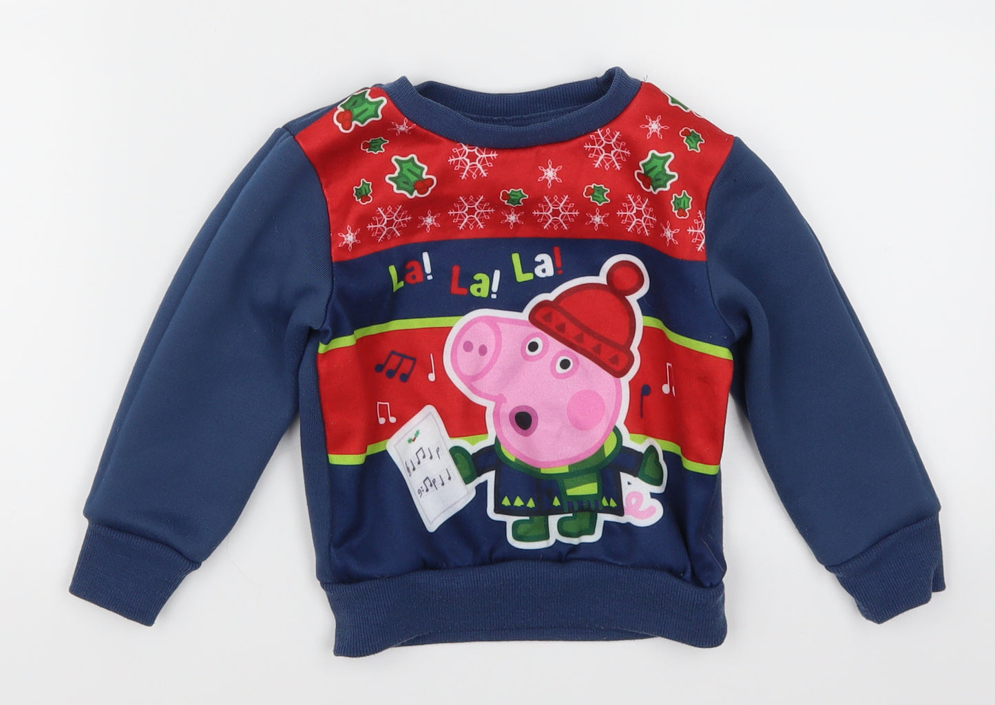 Peppa Pig Boys Blue   Basic T-Shirt Size 12-18 Months  - Peppa Pig