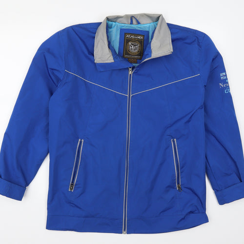 Atlas Mens Blue   Jacket Coat Size S