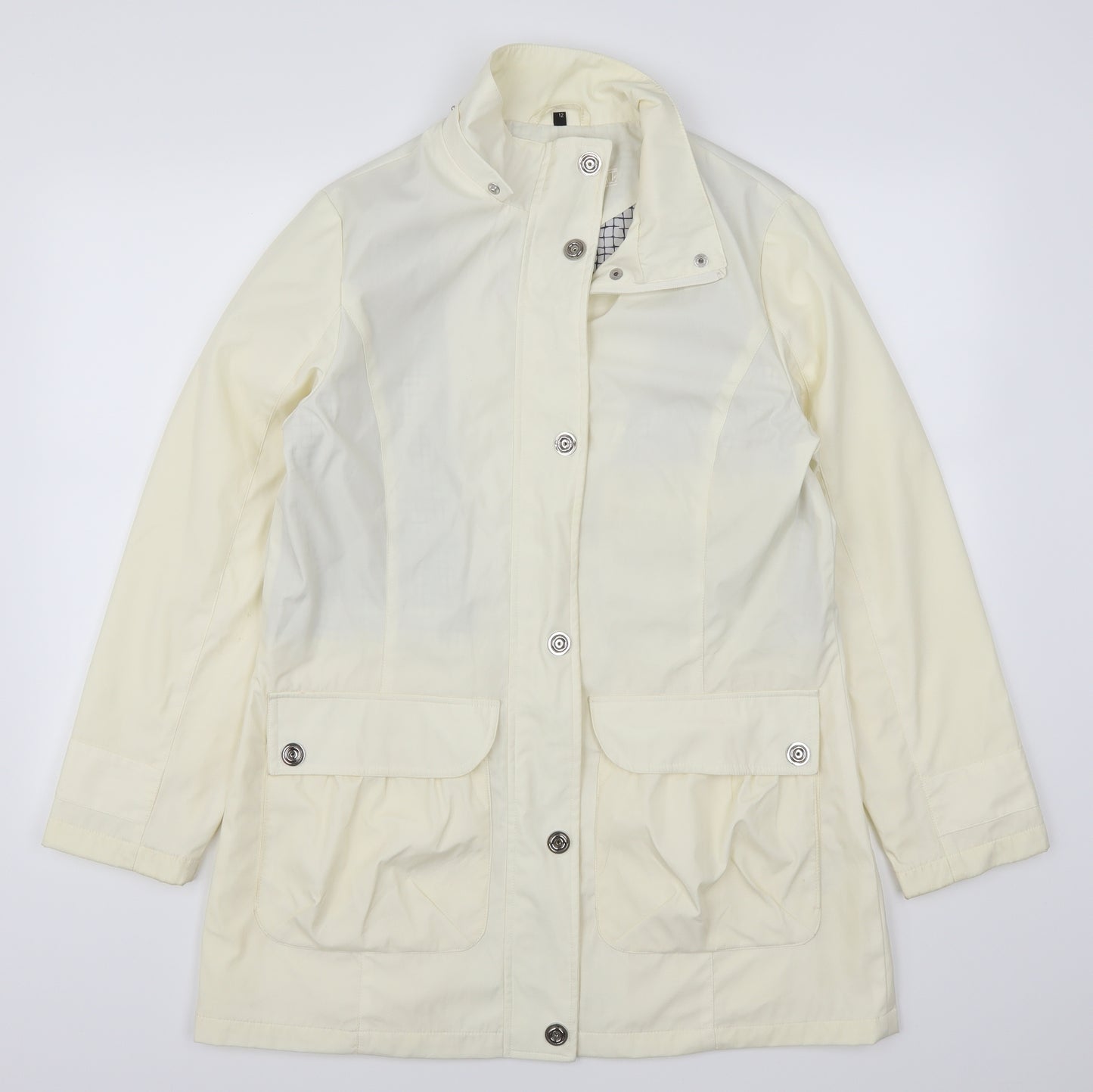 Finesse Womens White   Anorak Coat Size 12  - Cream