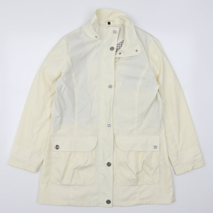 Finesse Womens White   Anorak Coat Size 12  - Cream
