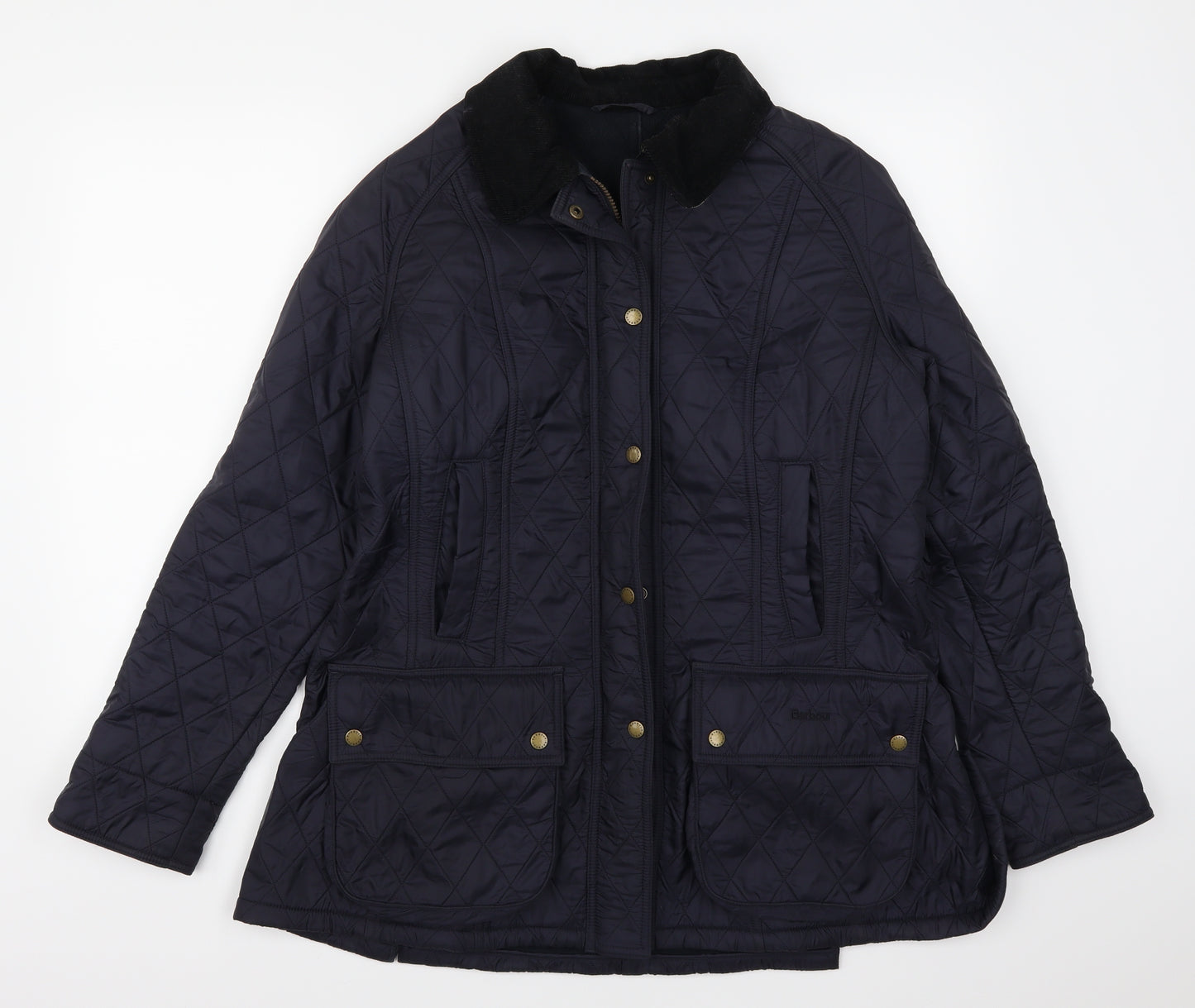 Barbour Womens Blue   Quilted Coat Size 16