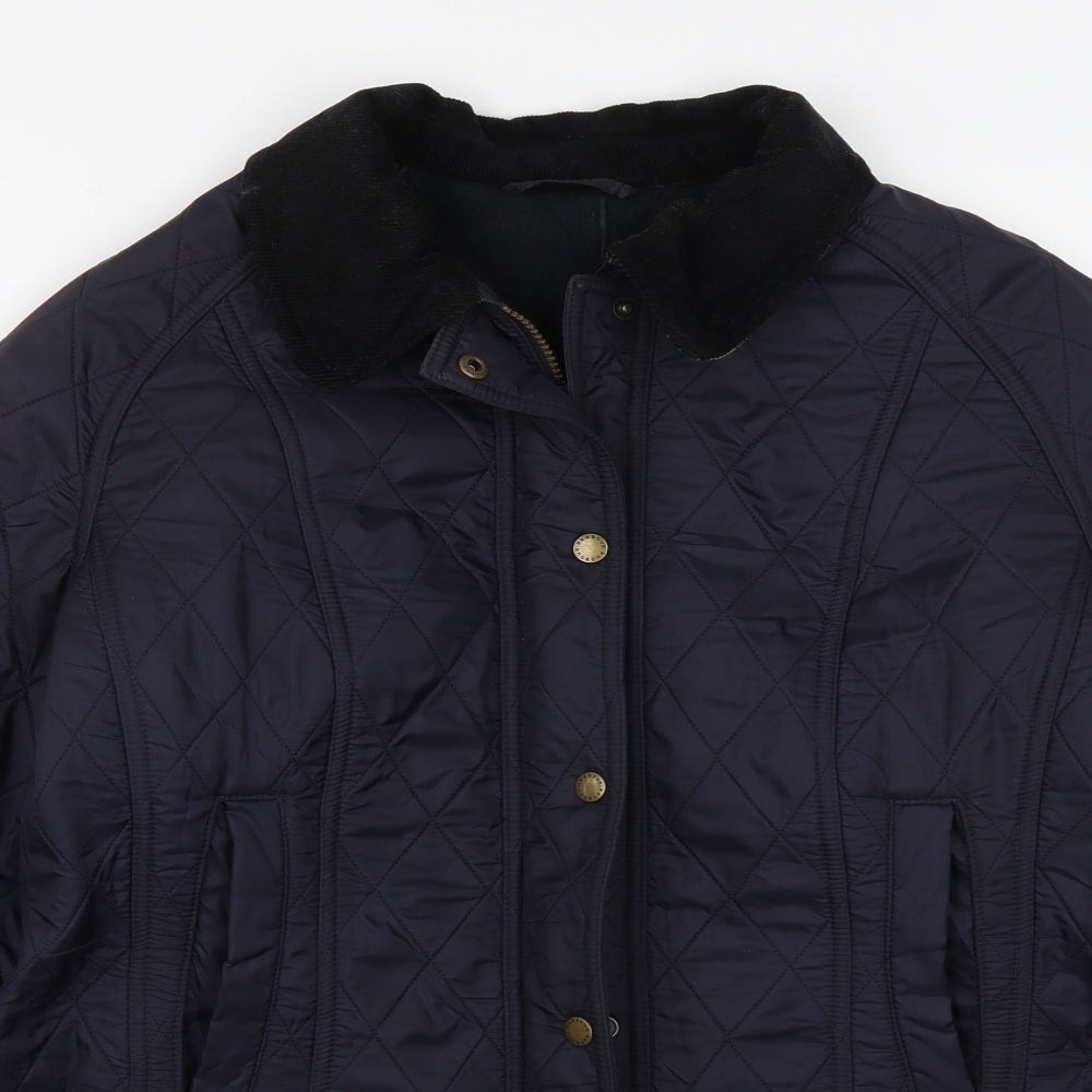Barbour Womens Blue   Quilted Coat Size 16