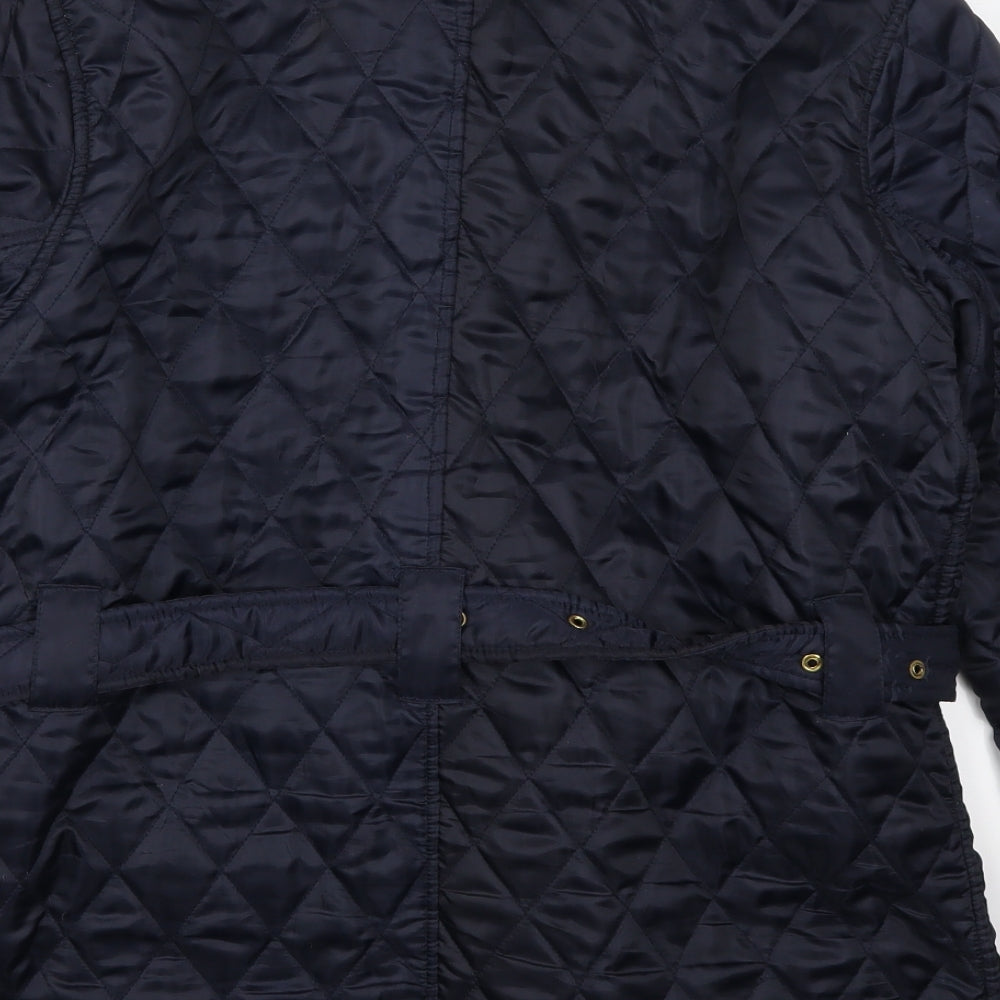 Barbour Womens Blue   Quilted Coat Size 18