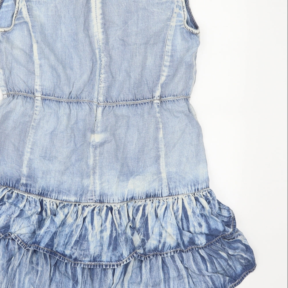 NEXT Womens Blue  Denim Skater Dress  Size 10